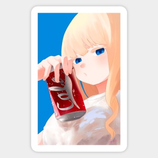 Cola Girl Sticker